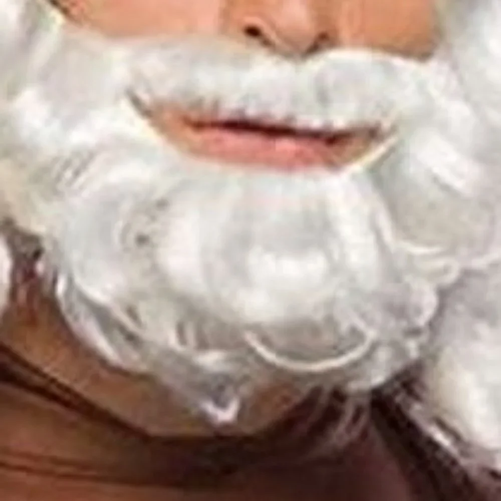Rubies #2047 White Short Character Beard & Mustache NWT